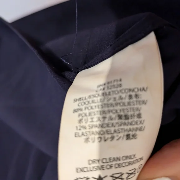 Armani Exchange Eggplant Gold Embellished Shoulders Mini Dress - Picture 9 of 9